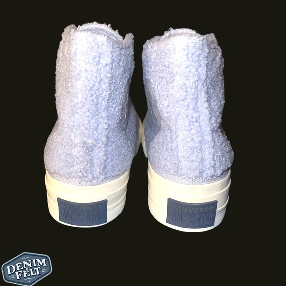 Converse Women’s Chuck Taylor All Star Platform High 'Cozy Sherpa - Ghost' Shoes - Picture 10 of 16